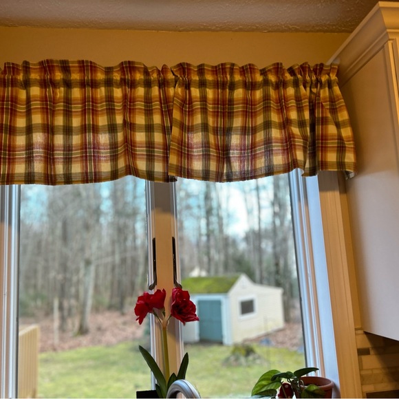 6 Kitchen Curtain Valances Country Print PARK DESIGN Dim. 69”L 14”W - Picture 6 of 8